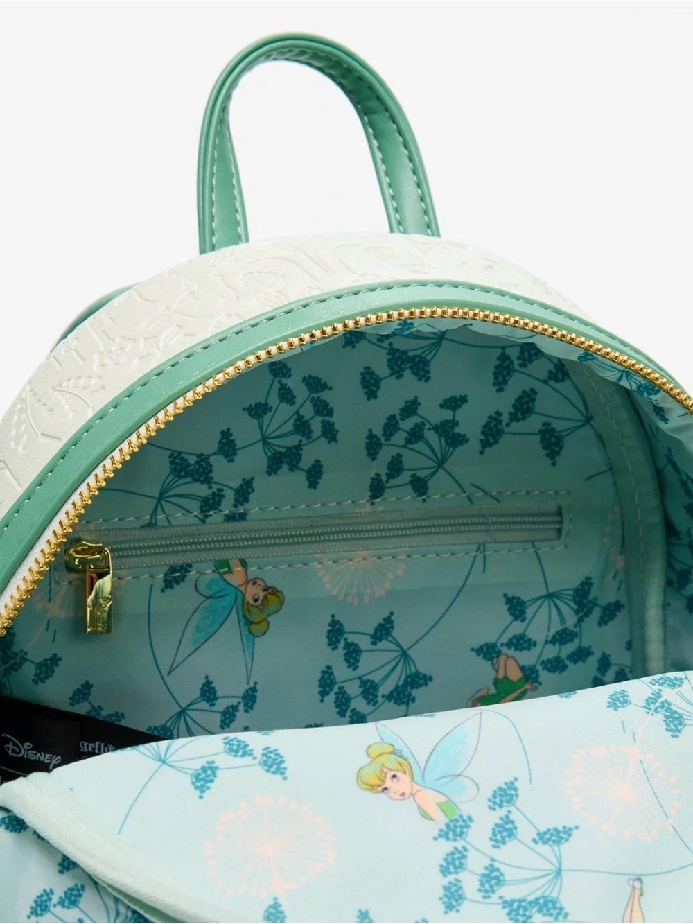 New Loungefly Disney Peter Pan Tinker Bell Dandelion Pom Pom Mini Backpack